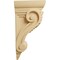 Ekena Millwork 3 3/4"W x 4 3/8"D x 8 1/2"H Medium Fig Leaf Corbel, Alder COR03X04X08FIAL - alternate 4